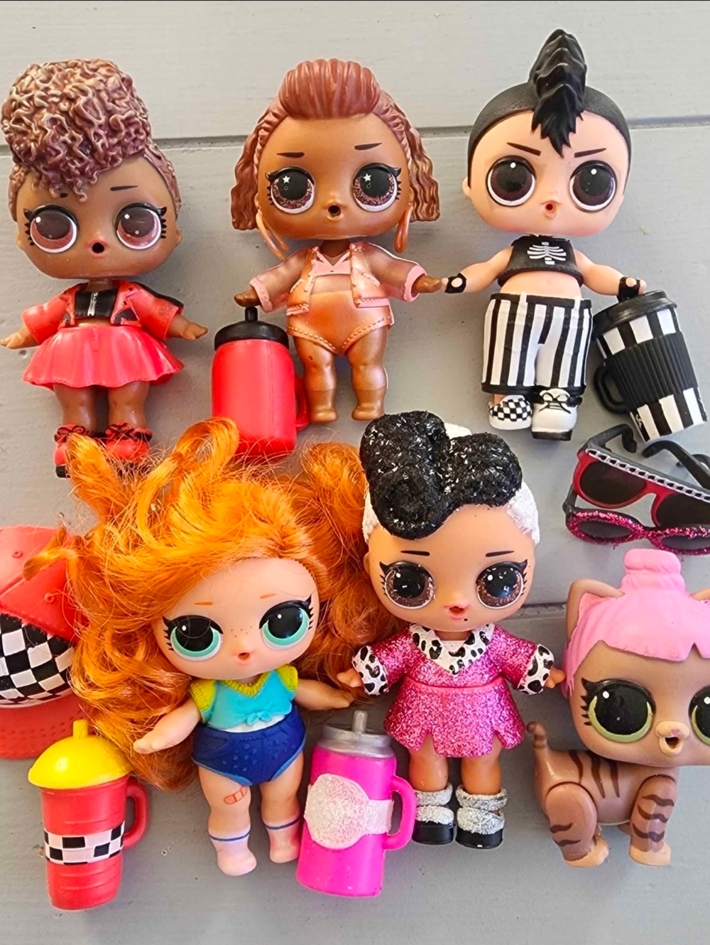 MGA LOL Surprise! Doll / Mixed Pet Lot of 6 Collection Mini Dolls Cute